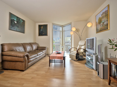 The Marq living room