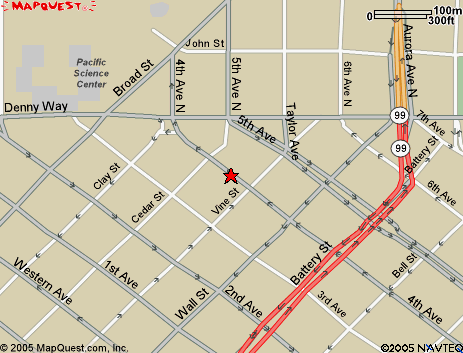 Map of John L. Scott Seattle Center Office